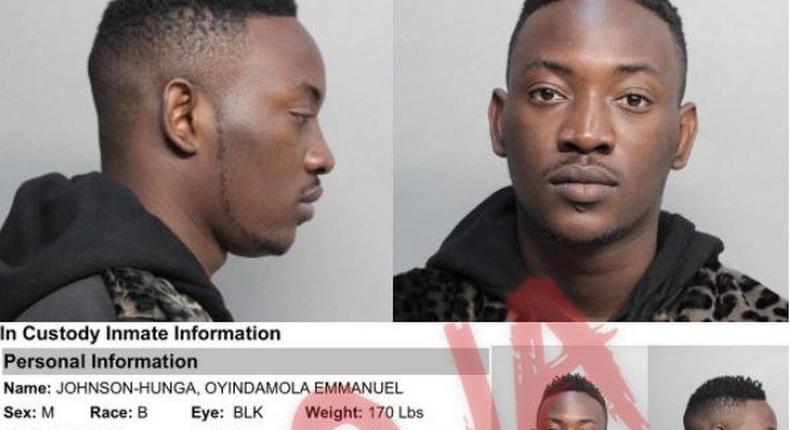 Dammy Krane's mug shot 