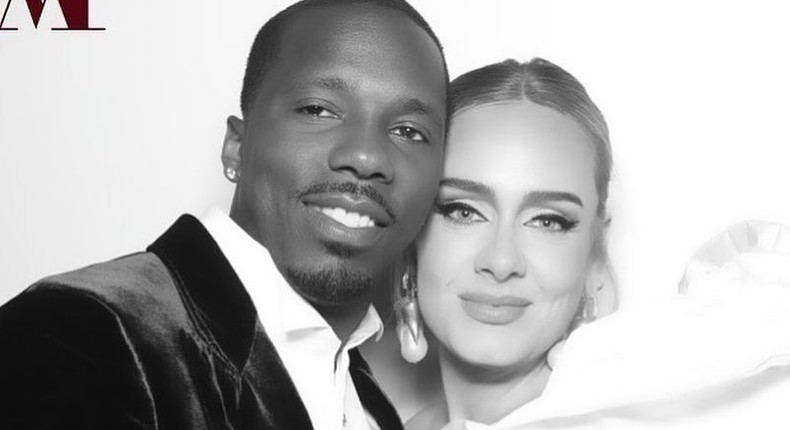 Adele and her bae Rich Paul [Instagram/AdeleRichPaul]