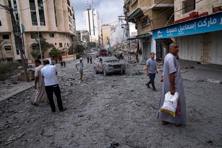 Gaza Siti nakon izraelskog vazdušnog udara 10. oktobra