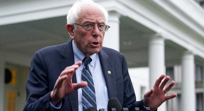Vermont Sen. Bernie Sanders met with President Joe Biden to advocate for a tax on higher incomes to prevent coming Social Security insolvency, The Washington Post reported.AP Photo/Susan Walsh