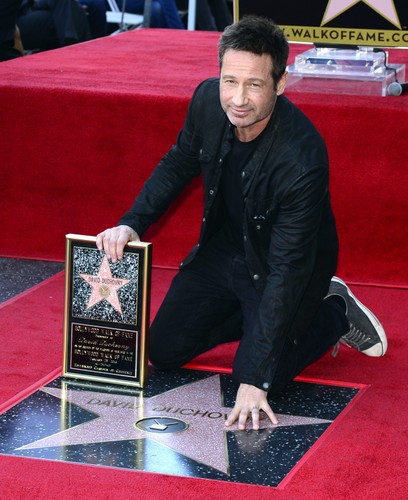 David Duchovny odsłonił swoją gwiazdę na słynnej hollywoodzkiej Alei Sław