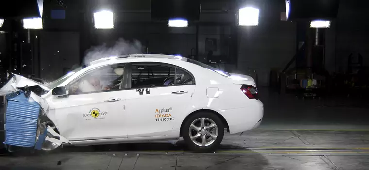 Euro NCAP rozbiło chińskie auto