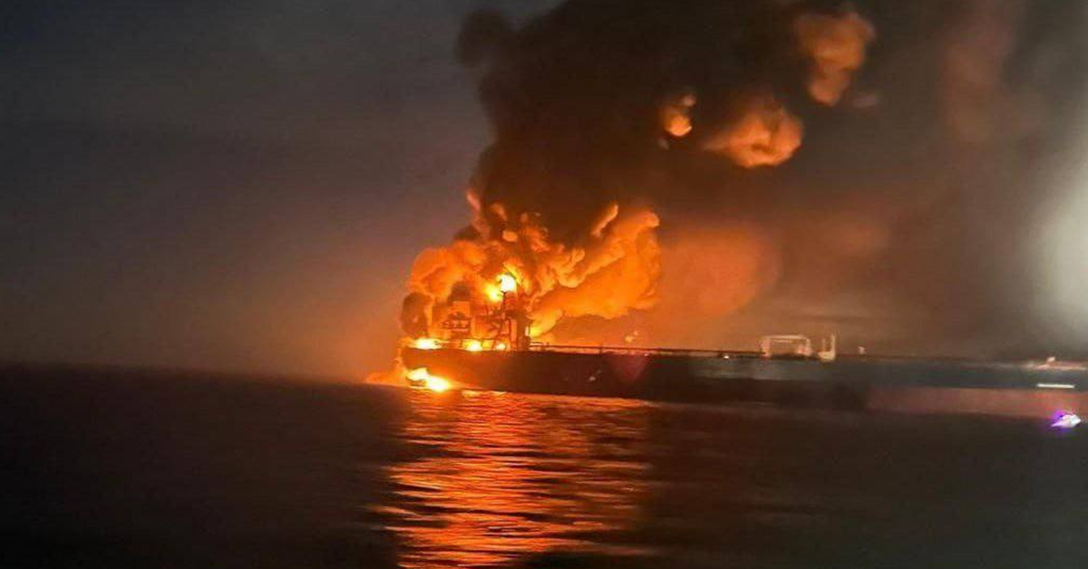 Płoną tankowce na Morzu Czarnym! Ukraina atakuje rosyjską ropę?