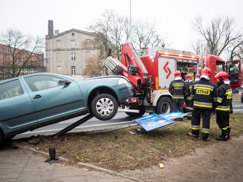 Wypadek na Łąkowej w Łodzi