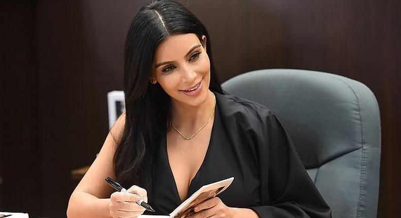 Kim Kardashian at a book signing event