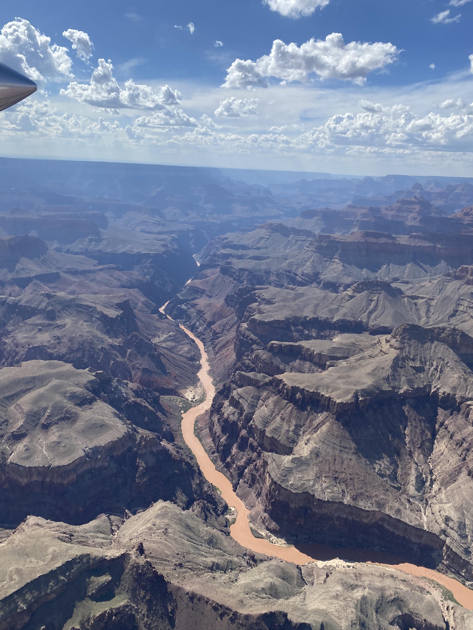 Záber po prívalovej povodni v národnom parku Grand Canyon.
