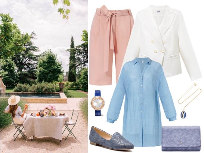 Modne STYLIZACJE na majówkę 2019żakiet- Grandio/grandio.pl, spodenki- Cotton Club/cottonclub.pl, koszula- Cotton Club/cottonclub.pl, buty- Caprice/caprice.pl, torebka- Menbur/menbur.pl, dodatki- TK MAXX