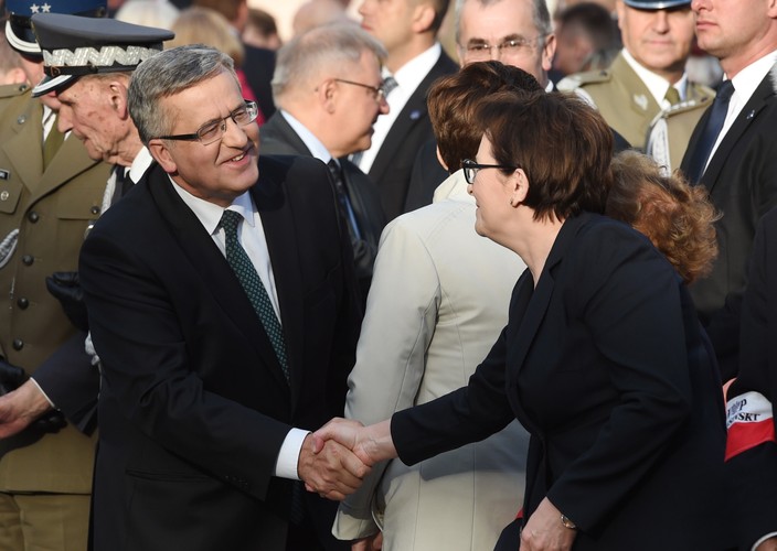 Ewa Kopacz i Bronisław Komorowski