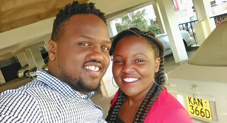 Jasmine Mungai and her husband DJ Gee Gee during their wedding