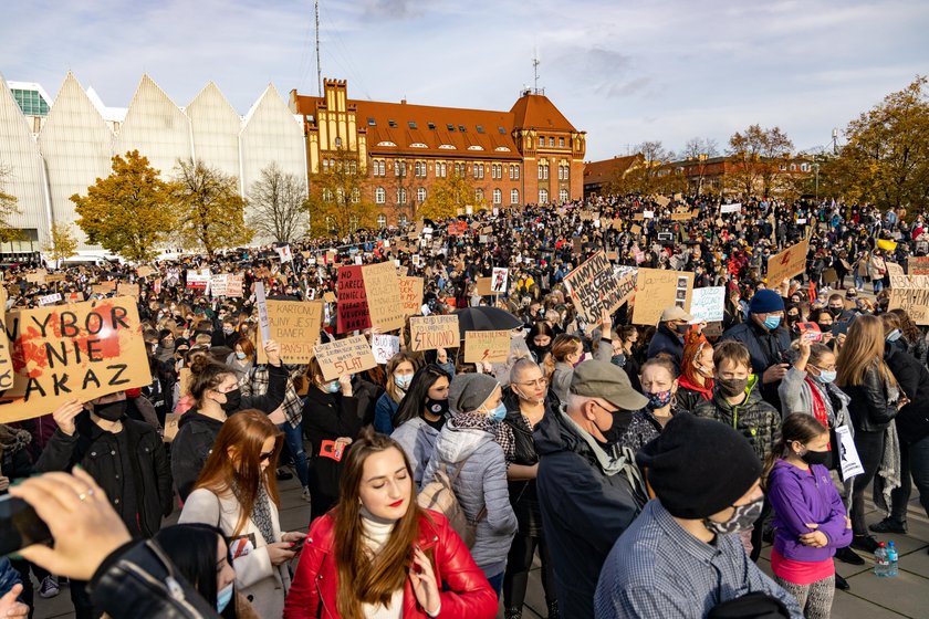 Protest Kobiet w Szczecinie