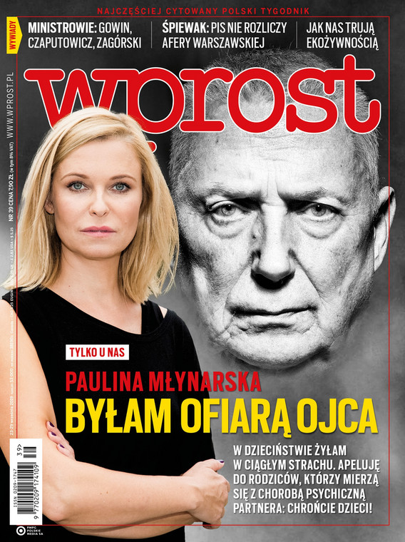 Okładka "Wprost" z Pauliną Młynarską