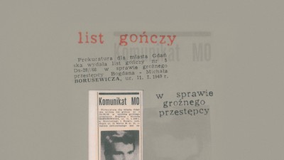 List gończy wydany za Bogdanem Borusewiczem w Gdańsku. Fot. archiwum prywatne