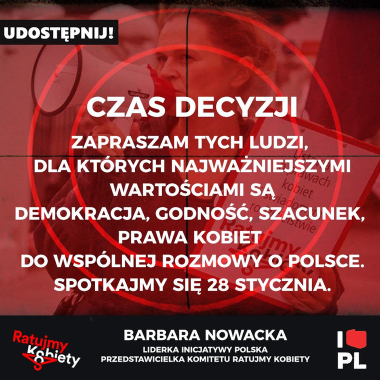 Na 28 stycznia Barbara Nowacka zwołuje spotkanie przedstawicieli lewicy