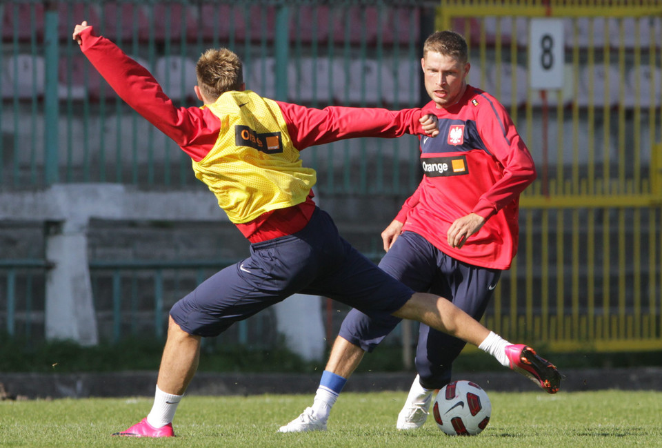 WARSZAWA TRENING PIŁKARSKIEJ REPREZENTACJI POLSKI