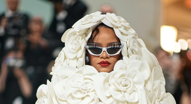  Rihanna has said she wasn't keen on revealing the boy's name