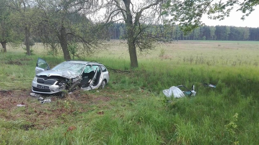 Groźny wypadek wypadek na odcinku z Nowej Soli do Niedoradza