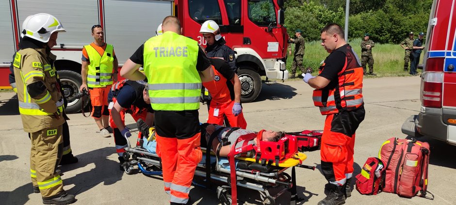 Na poligonie drawskim służby ćwiczyły sytuacje kryzysowe