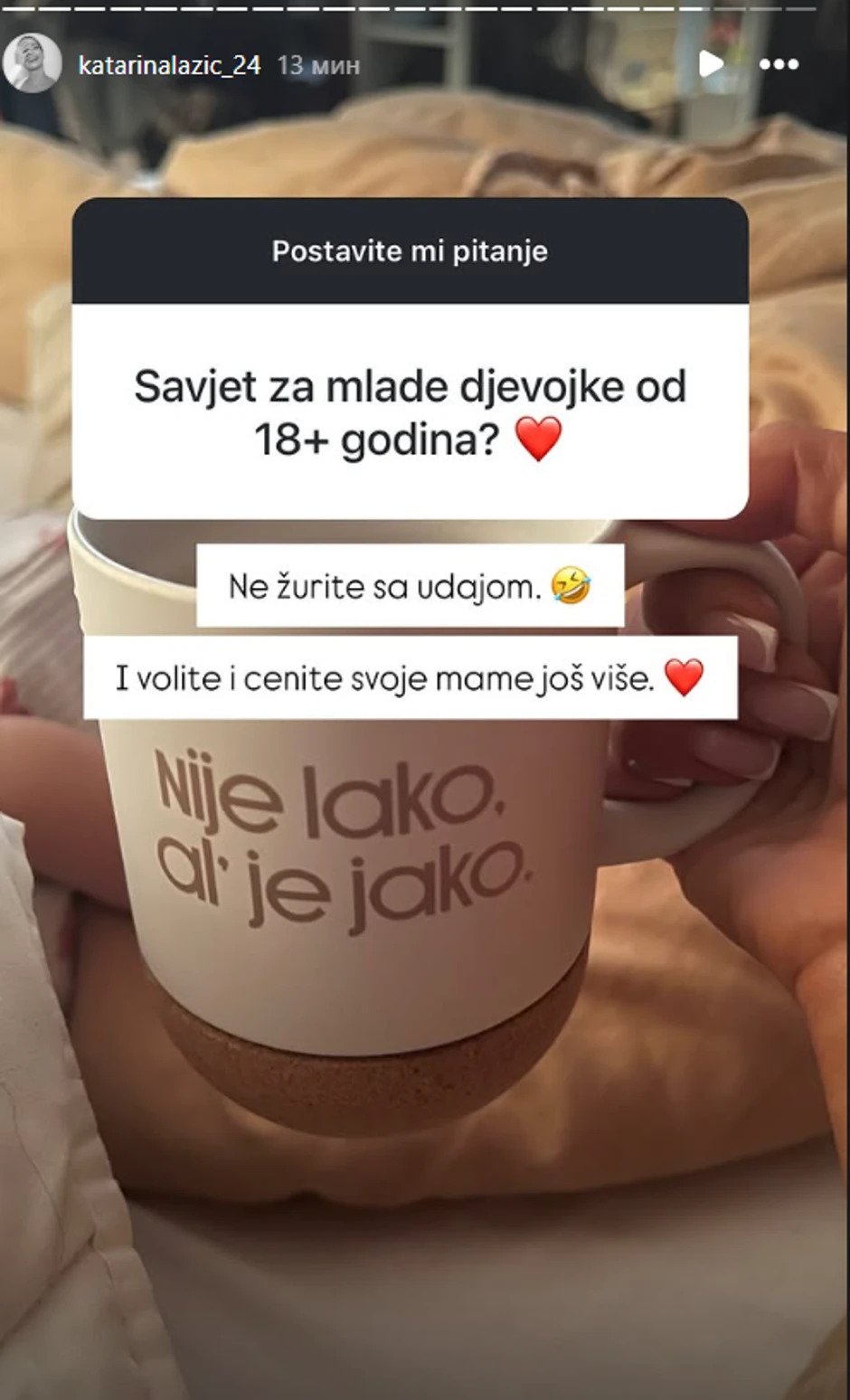 Katarina Lazić odgovara na pitanja pratilaca