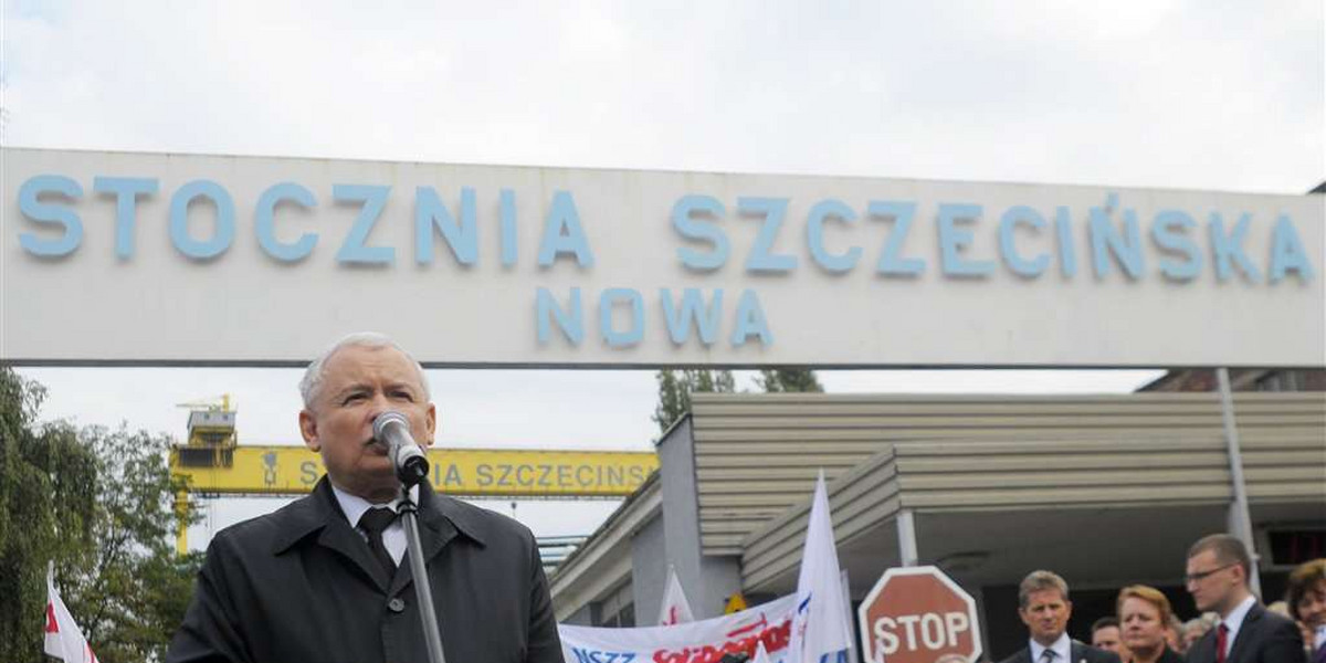 Kaczyński: Przez Tuska upadły polskie stocznie