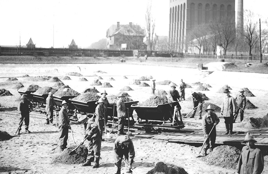 Wyjątkowe zdjęcie zbiornika z początku jego istnienia