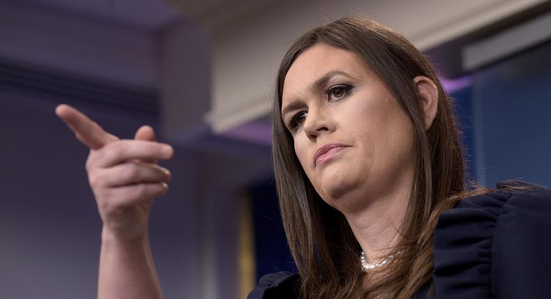 White House Press Secretary Sarah Huckabee Sanders.