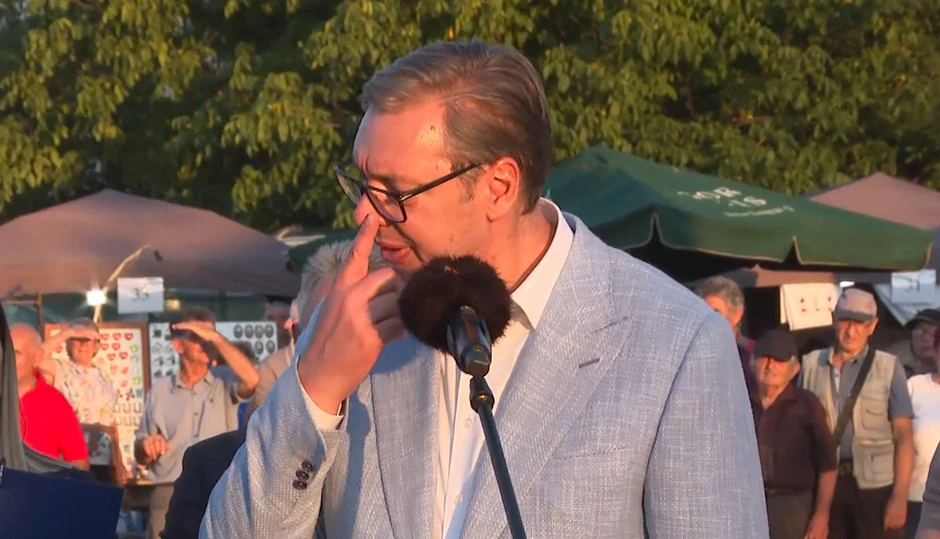 Aleksandar Vučić na manifestaciji "Belmužijada" u Svrljigu