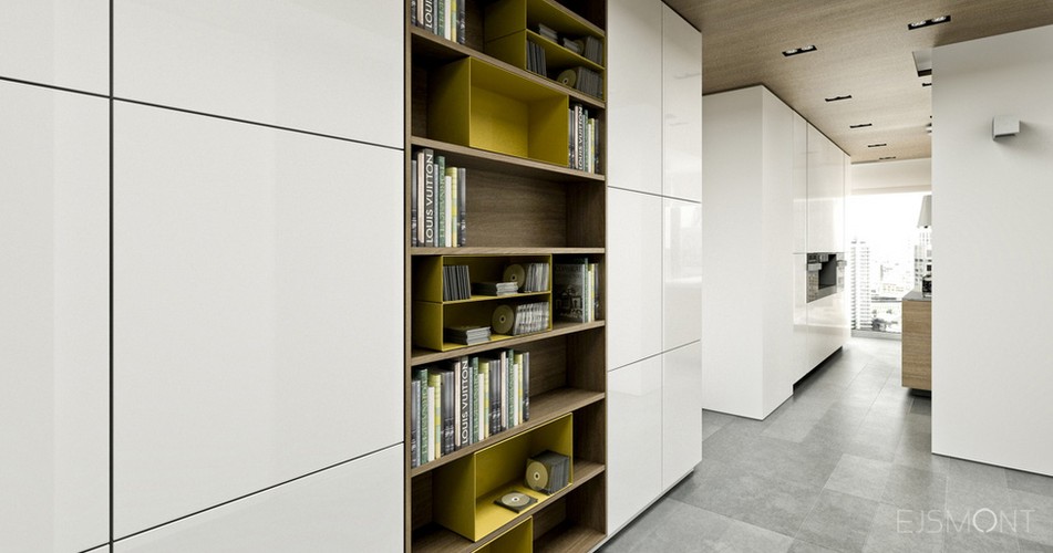 Nowoczesny apartament dla singla - projekt Ejsmont