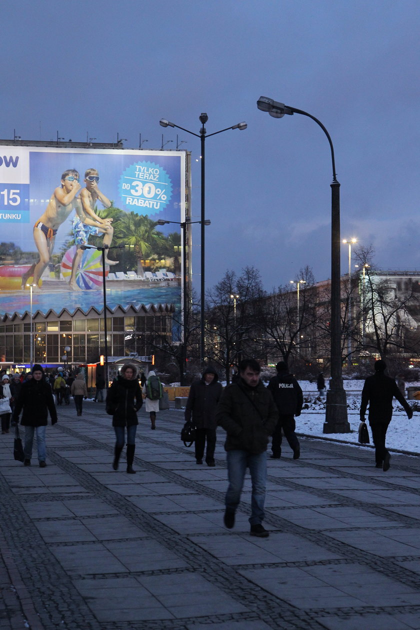 Egipskie ciemności w centrum Warszawy