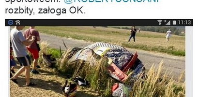 Wypadek podczas rajdu, piękne zachowanie polskiego kierowcy