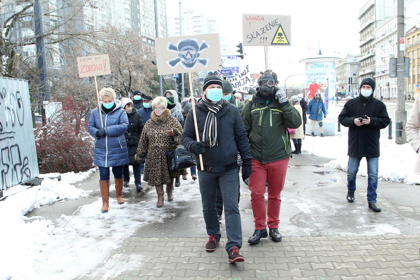 Protest mieszkańców Woli