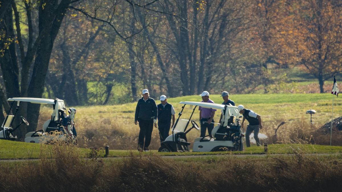 Donald Trump dowiedział się o porażce na polu golfowym