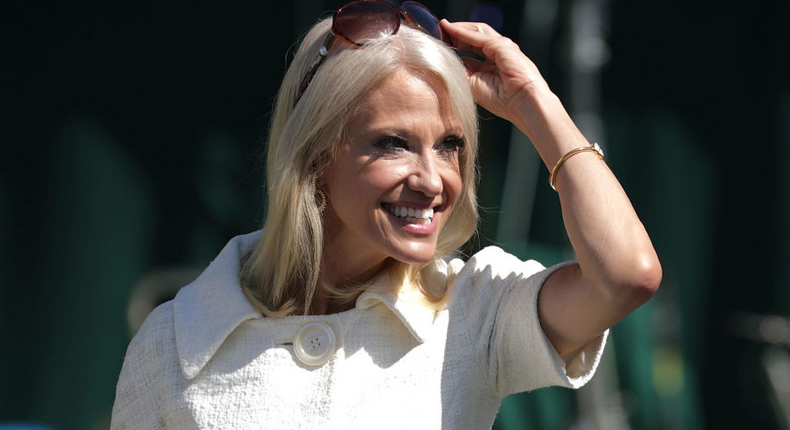 Kellyanne Conway, pictured, calls the president Sir.