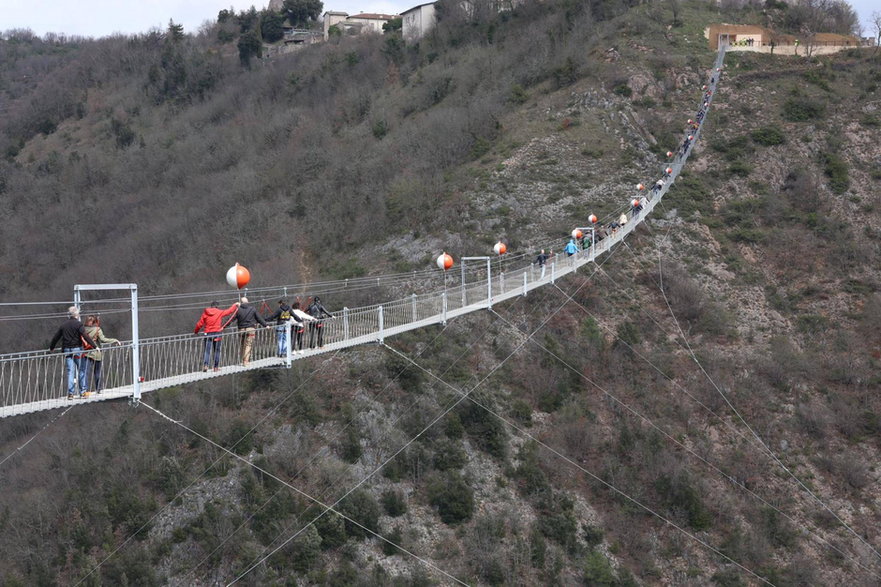 Najwyższy most tybetański w Europie, we Włoszech