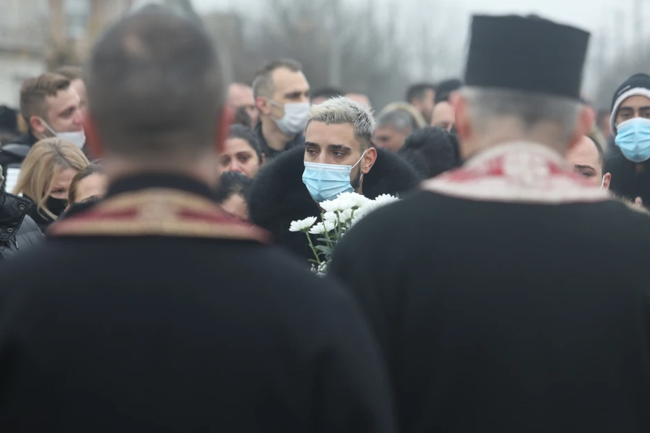 Darko Lazić, sahrana oca Milana 