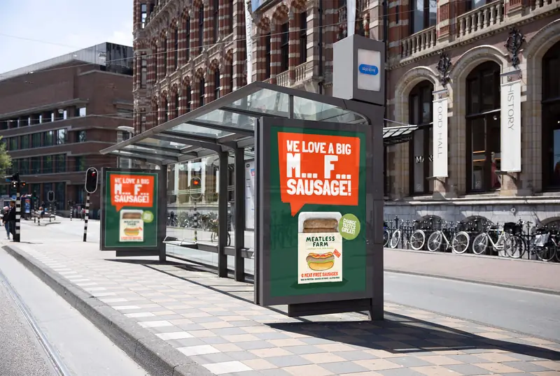 Billboardy reklamujące Meatless Farm