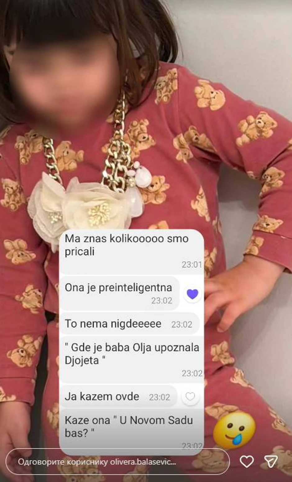 Olivera Balašević, objava