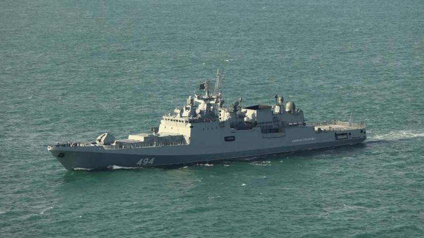 Ruska fregata „Admiral Grigorovič" učestvovala je u incidentu u utorak | Foto: Ministry of Defence