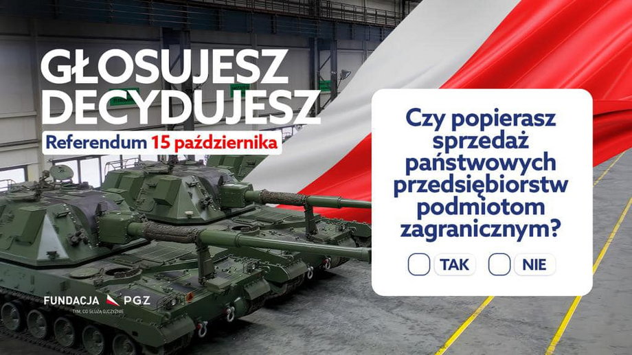 Tak do oddania głosów w referendum zachęcała Polaków Fundacja PGZ.