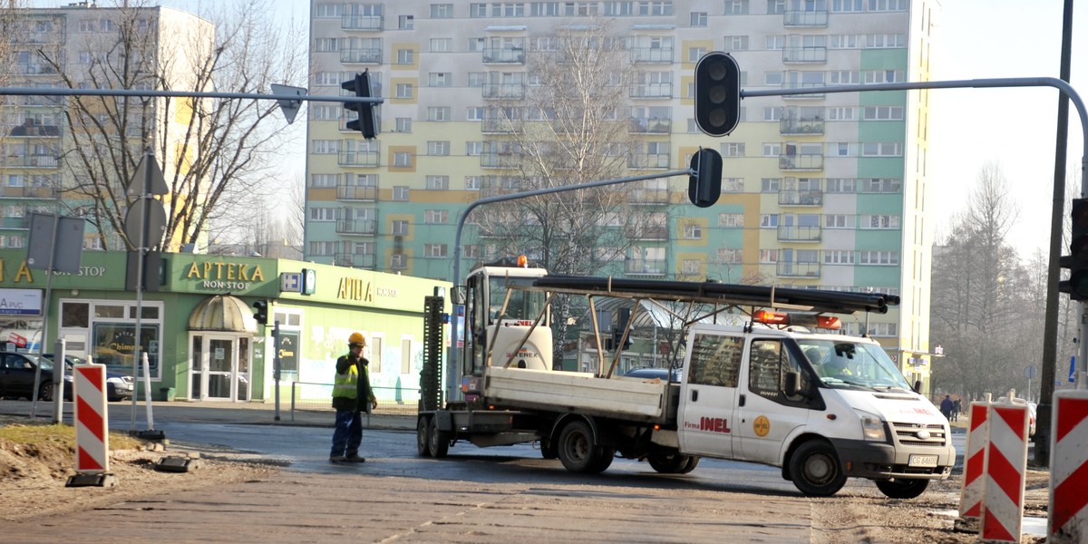 Remont ul. Rojnej w Łodzi