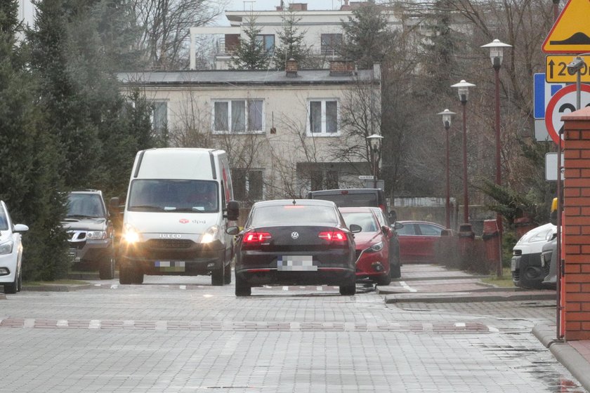 Dyrektor GDDKiA Tomasz Żuchowski w służbowym aucie