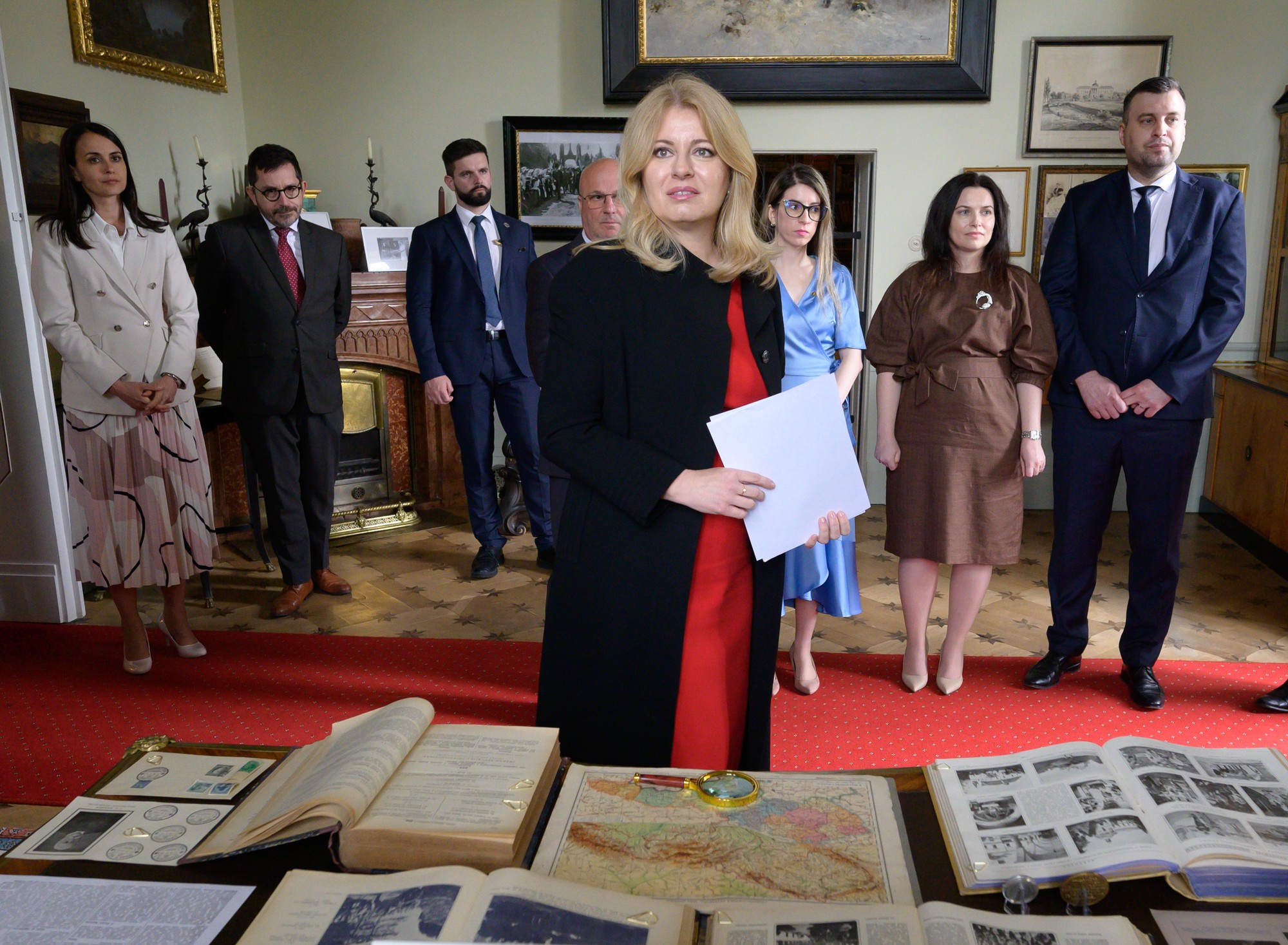 Zuzana Čaputová na zámku Topoľčianky.