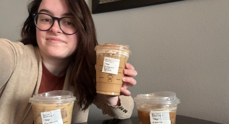 I tried custom off-menu Starbucks drinks from baristas in California. Paige Bennett