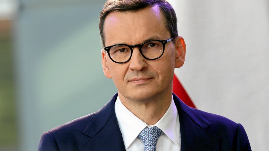 Premier Mateusz Morawiecki podczas spotkania z przewodniczącą Komisji Europejskiej Ursulą von der Leyen w Konstancinie-Jeziornej (02.06.2022)