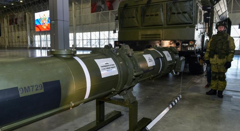 Washington says Russia's 9M729 cruise missile had violated the Intermediate-Range Nuclear Forces Treaty, but Moscow insisted the weapon's range is within the parameters of the agreement