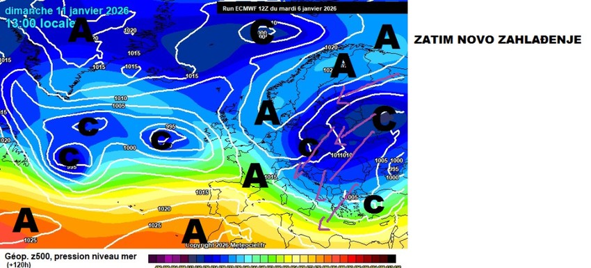 Zatim novo zahlađenje od vikenda