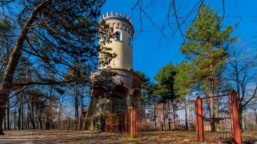 Wieża Bismarcka na Mazurach.