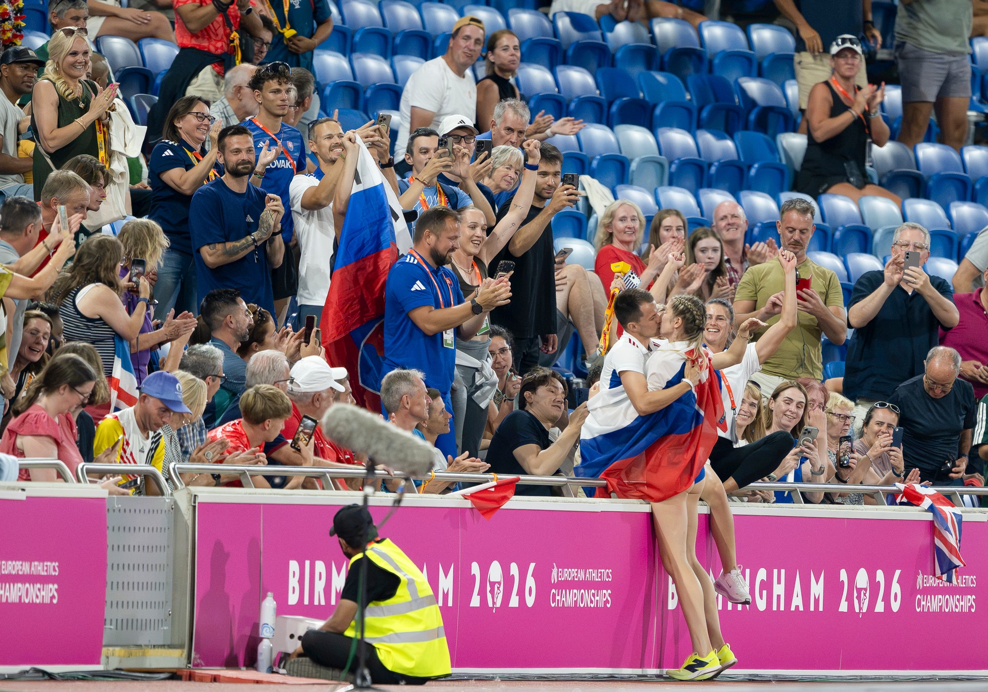 Slovenská atlétka Emma Zapletalová a jej partner, chodec Miroslav Úradník.