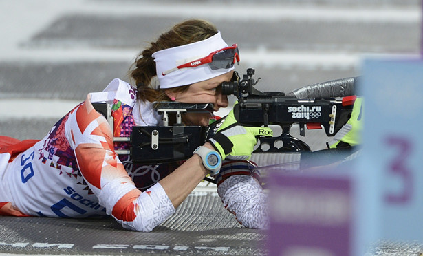 Monika Hojnisz szósta w biathlonowym biegu masowym na 12,5 km