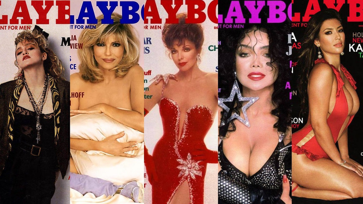 Madonna, Nancy Sinatra, Joan Collins, La Toya Jackson i Kim Kardashian na okładce "Playboya"