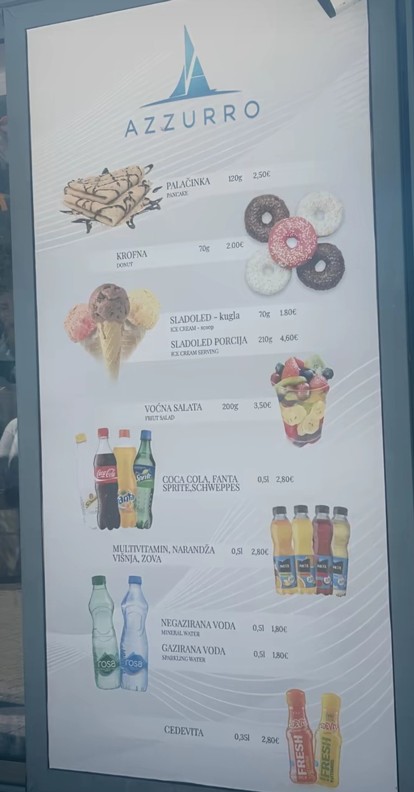 Cenovnik iz Bečića